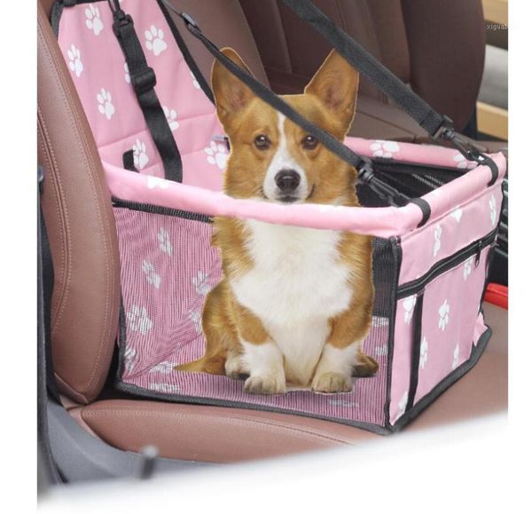 travel dog car seat cover folding hammock pet carriers bag waterproof breathable doghouse car pet mat bag1