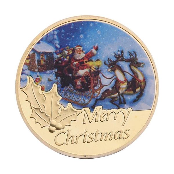 xmas santa claus sleigh design commemorative coin souvenir embossing christmas collection gift
xmas santa claus sleigh design commemorative coin souvenir embossing christmas collection gift