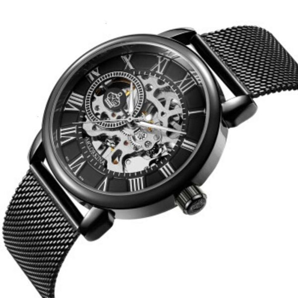 mechanical 2020 new watch watch men's hollow roman character belt fashion business leisure men's watch, Slivery;brown
mechanical 2020 new watch watch men's hollow roman character belt fashion business leisure men's watch, Slivery;brown