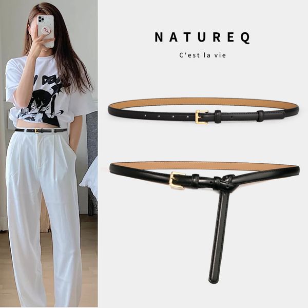 slim for women with skirt leather korean ins simple decorative shirt fashion versatile jeans belt, Black;brown
slim for women with skirt leather korean ins simple decorative shirt fashion versatile jeans belt, Black;brown