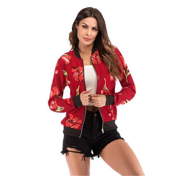 women's jackets spring auttumn women jacket outerwear loose print big size female coat flower zipper baseball uniform cardigan jacketsd, Black;brown
women's jackets spring auttumn women jacket outerwear loose print big size female coat flower zipper baseball uniform cardigan jacketsd, Black;brown
