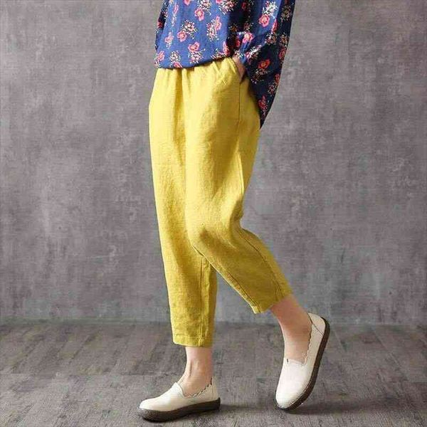 shimai vintage plus size cotton women pants summer elastic waist loose casual korean pants womens pocket cotton linen trousers, Black;white
shimai vintage plus size cotton women pants summer elastic waist loose casual korean pants womens pocket cotton linen trousers, Black;white