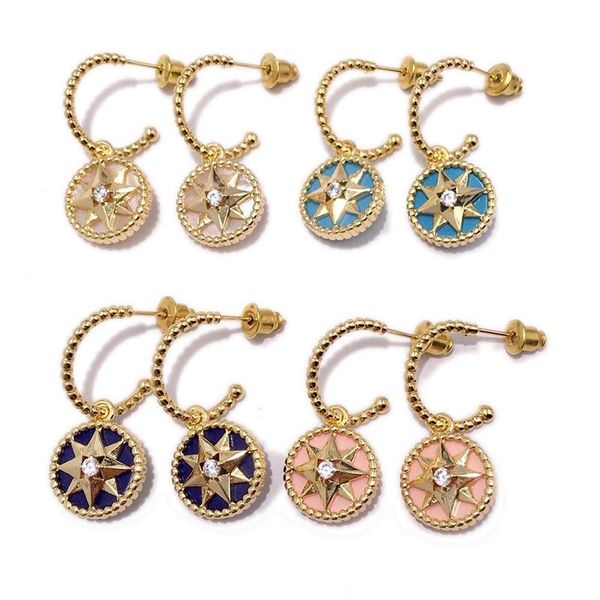 Copper plated gold jewelry Jewelry exquisite fashion eight-pointed star compass earrings for ladies gift designer jewelry for women
Copper plated gold jewelry Jewelry exquisite fashion eight-pointed star compass earrings for ladies gift designer jewelry for women