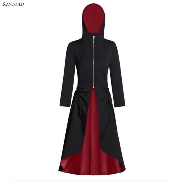 kancoold coats women vintage hooded zip front color block long coat ruched back bandages party coats and jackets women 2020oct9, Tan;black
kancoold coats women vintage hooded zip front color block long coat ruched back bandages party coats and jackets women 2020oct9, Tan;black