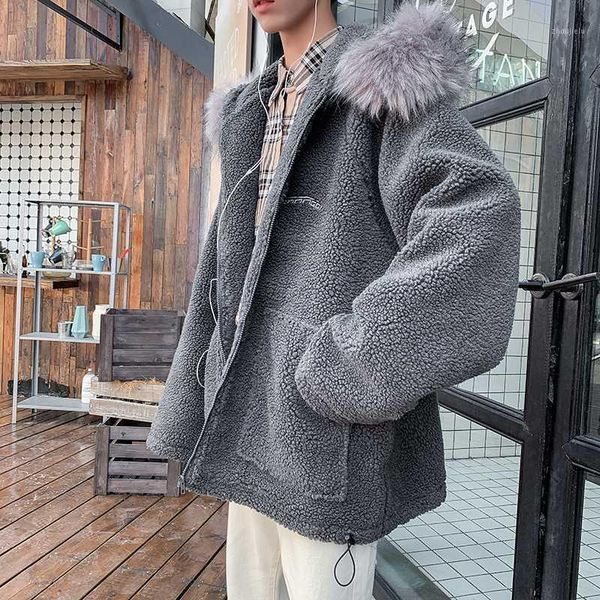 winter new lamb fleece jacket men warm fashion solid color casual hooded coat man streetwear wild loose cotton male clothes1, Black
winter new lamb fleece jacket men warm fashion solid color casual hooded coat man streetwear wild loose cotton male clothes1, Black