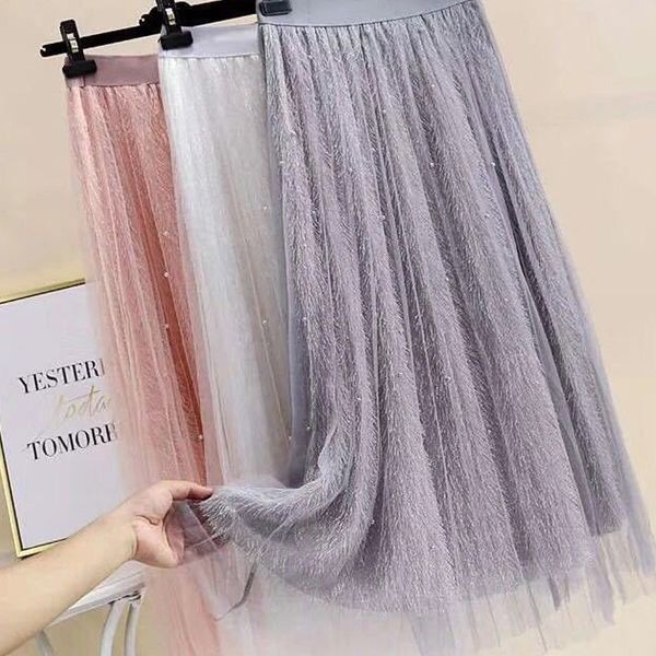 peonfly 3 layers elegant long maxi tulle skirt women 2019 spring autumn vintage tutu skirt female high waist pleated skirt girl q0104, Black
peonfly 3 layers elegant long maxi tulle skirt women 2019 spring autumn vintage tutu skirt female high waist pleated skirt girl q0104, Black