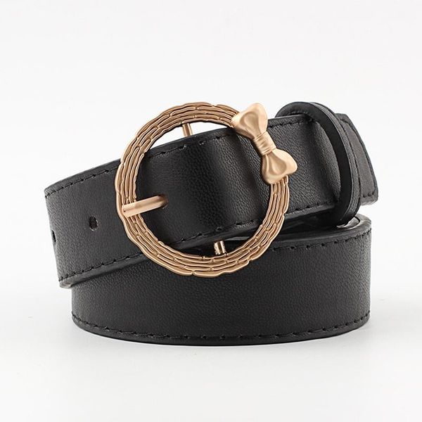 104*2.8 bow cinturon women's ladies round buckle pu belt female belts for women cintura cinturones para las mujeres, Black;brown
104*2.8 bow cinturon women's ladies round buckle pu belt female belts for women cintura cinturones para las mujeres, Black;brown