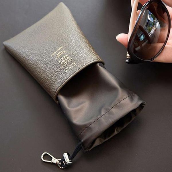 minimum pu rope push pull closure sunglasses bag lightweight waterproof cloth glasses case hook waterproof eyewear case leather h bbysyw
minimum pu rope push pull closure sunglasses bag lightweight waterproof cloth glasses case hook waterproof eyewear case leather h bbysyw
