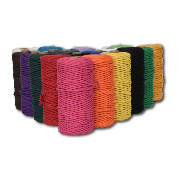 yarn 3mm diy color cotton rope braided tapestry hand-woven thick and thin binding decorative, Black;white
yarn 3mm diy color cotton rope braided tapestry hand-woven thick and thin binding decorative, Black;white