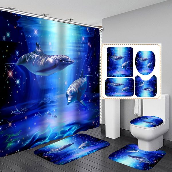 deep ocean dolphin 3d printing waterproof fabric shower curtains set bathroom curtain toilet cover mat non slip rug home decor
deep ocean dolphin 3d printing waterproof fabric shower curtains set bathroom curtain toilet cover mat non slip rug home decor