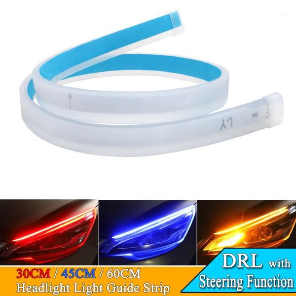 other lighting system 1pcs drl turn signal flowing external light guide strip angel eye car headlight tears led daytime running 30/45/60cm1
other lighting system 1pcs drl turn signal flowing external light guide strip angel eye car headlight tears led daytime running 30/45/60cm1