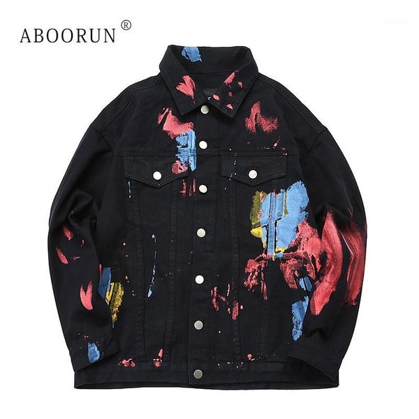 aboorun men's fashion denim jacket hip hop painted jean jacket spring autumn coat streetwear for male x23281, Black;brown
aboorun men's fashion denim jacket hip hop painted jean jacket spring autumn coat streetwear for male x23281, Black;brown