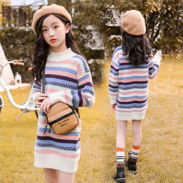 2020 new sweater mink cashmere girls' korean zhongda medium length t-shirt children's autumn and winter pullover 95g3dn6j, Blue
2020 new sweater mink cashmere girls' korean zhongda medium length t-shirt children's autumn and winter pullover 95g3dn6j, Blue