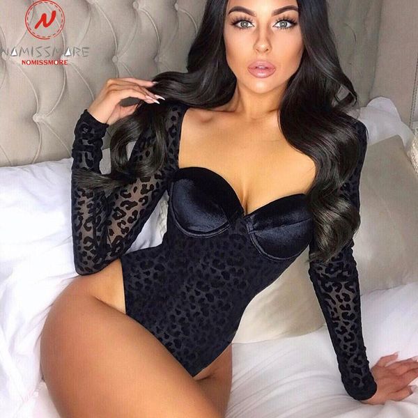 fashion women long sleeve bodycon bodysuits mesh patchwork design see through v-neck leopard print slim pullovers jumpsuits, Black;white
fashion women long sleeve bodycon bodysuits mesh patchwork design see through v-neck leopard print slim pullovers jumpsuits, Black;white
