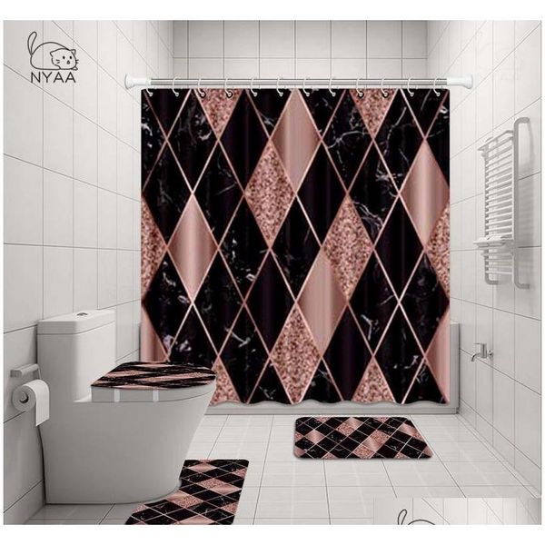 nyaa 4 pcs mosaic decoration shower curtain pedestal rug lid toilet cover mat bath mat set for bathro qylbew bdebaby
nyaa 4 pcs mosaic decoration shower curtain pedestal rug lid toilet cover mat bath mat set for bathro qylbew bdebaby