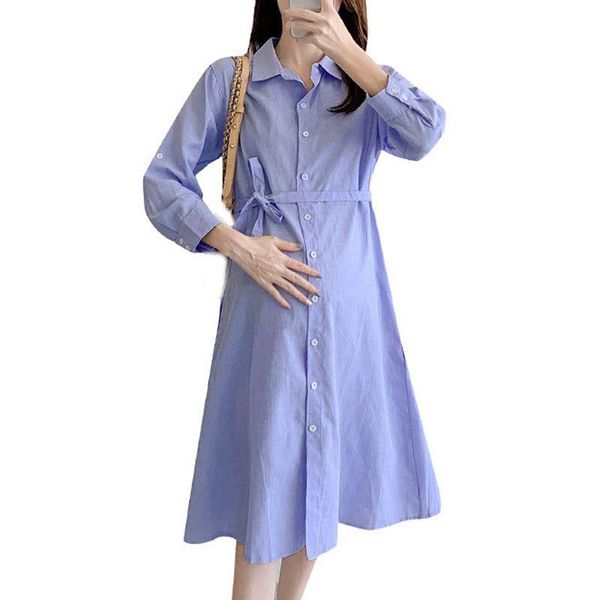 maternity dresses dress for pregnant women fashion solid long sleeve a-line plus size women's pregnancy clothing, White
maternity dresses dress for pregnant women fashion solid long sleeve a-line plus size women's pregnancy clothing, White