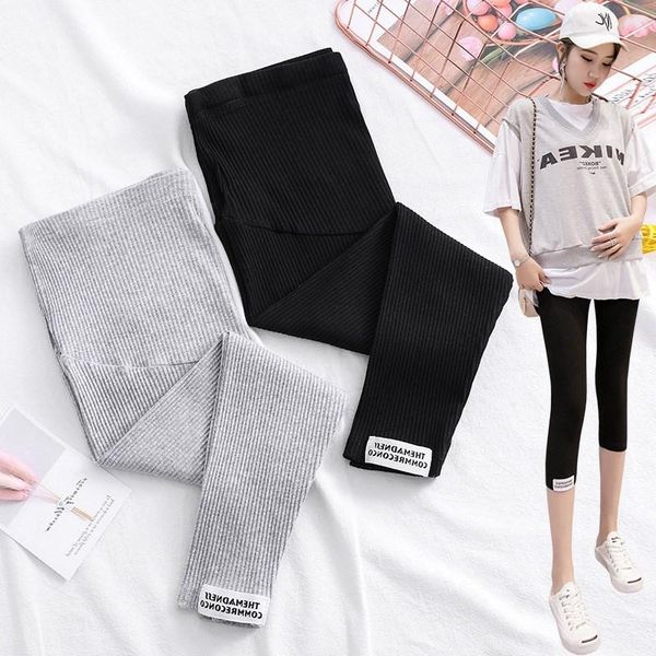 cotton blended thread capris outer wear fashion mom pants outer wear thin leggings for pregnant woman 2020 summer pants, White
cotton blended thread capris outer wear fashion mom pants outer wear thin leggings for pregnant woman 2020 summer pants, White