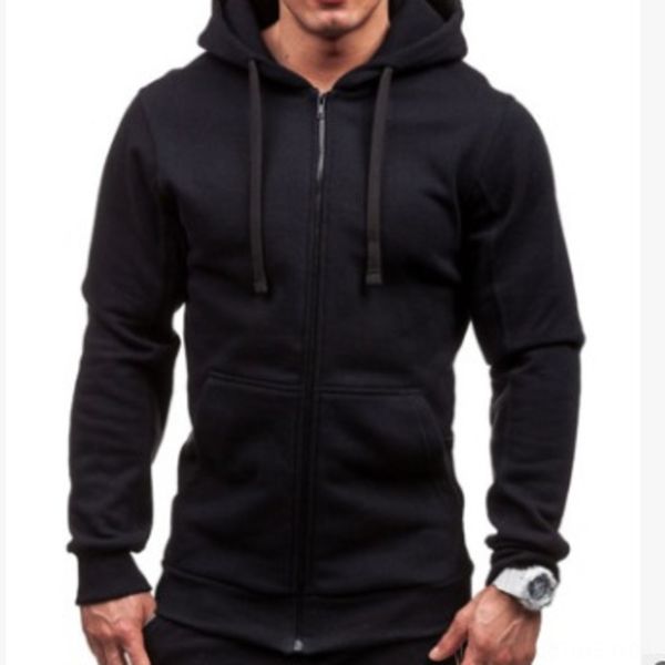 new casual solid color coat sweater zipper hooded sweater coat men's solid color cardigan msbpn, Black
new casual solid color coat sweater zipper hooded sweater coat men's solid color cardigan msbpn, Black