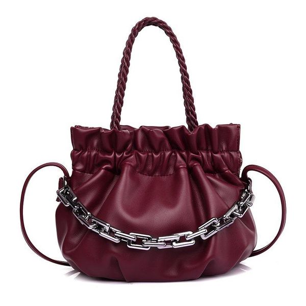 shoulder bags fashion string pu big capacity women bag luxury handbag for girls solid chain crossbody
shoulder bags fashion string pu big capacity women bag luxury handbag for girls solid chain crossbody