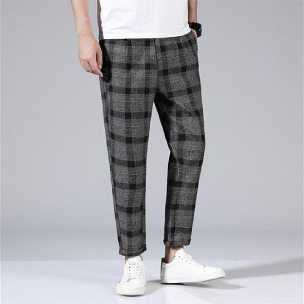 spring autumn new men's casual plaid halon pants korean version classic ankle-length pants simple fashion handsome casual, Black
spring autumn new men's casual plaid halon pants korean version classic ankle-length pants simple fashion handsome casual, Black