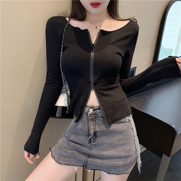 97n5v new autumn 2020 korean version of solid color and designdouble long zippersleeves new designd 2020 korean version of solid color a, White;black
97n5v new autumn 2020 korean version of solid color and designdouble long zippersleeves new designd 2020 korean version of solid color a, White;black