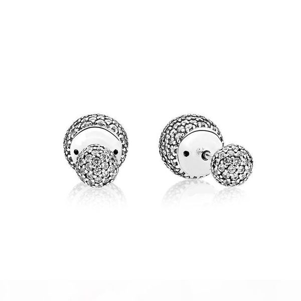 real 925 sterling silver natural crystal ball earrings fit pandora style silver jewelry for women diamond disco beads stud earring, Golden;silver 
real 925 sterling silver natural crystal ball earrings fit pandora style silver jewelry for women diamond disco beads stud earring, Golden;silver