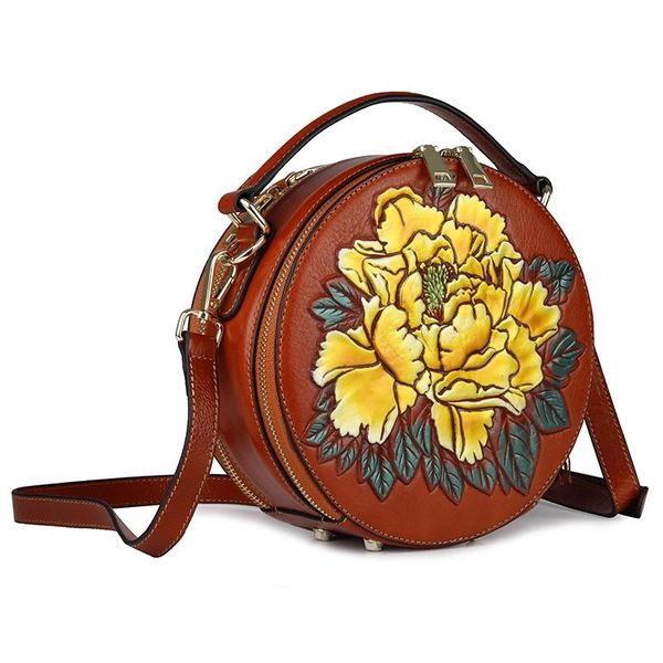 brand barrel-shaped flower cross-body bag cowhide large capacity double compartment women totes evening bags
brand barrel-shaped flower cross-body bag cowhide large capacity double compartment women totes evening bags