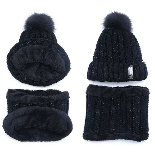letters knitted hat women brand winter women ball ski hat pompoms hats knitted, Blue;gray