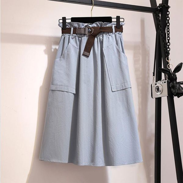 midi knee length summer skirt women with belt 2019 spring casual cotton solid high waist sun school skirt female, Black
midi knee length summer skirt women with belt 2019 spring casual cotton solid high waist sun school skirt female, Black