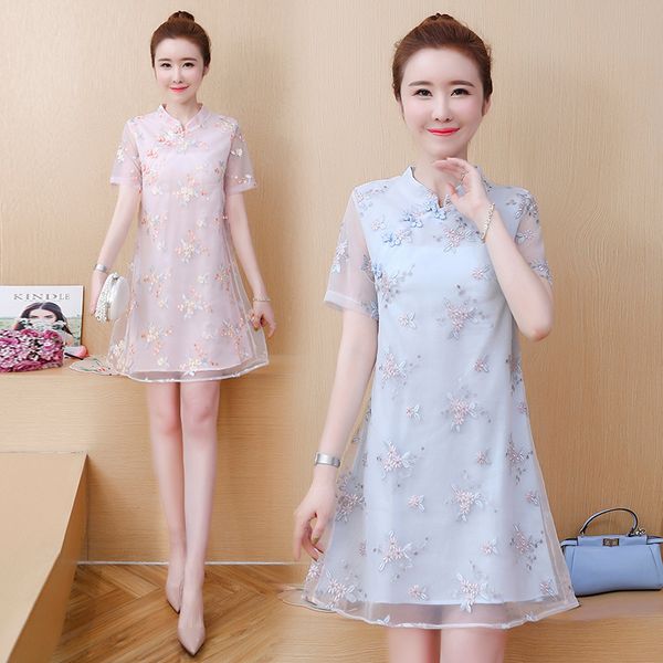 handsome cheongsam embroidered chinese plus size s-5xl fat 100kg woman dress thin party dressed casual out1, Black;gray
handsome cheongsam embroidered chinese plus size s-5xl fat 100kg woman dress thin party dressed casual out1, Black;gray