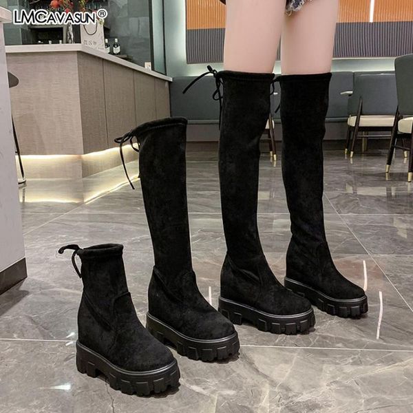lmcavasun platform ankle boots shoes woman suede equestrian winter thick sole lace-up women shoes waterproof boot, Black
lmcavasun platform ankle boots shoes woman suede equestrian winter thick sole lace-up women shoes waterproof boot, Black