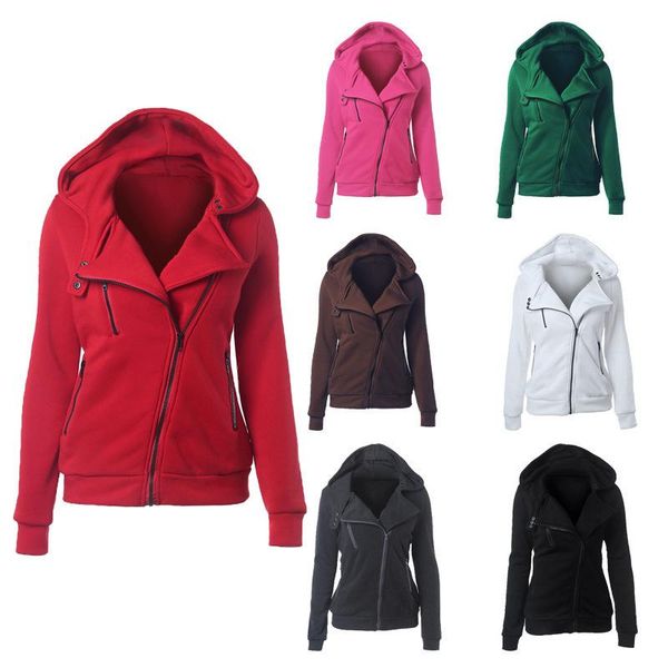women hooded jacket long sleeve sweatshirts zipper winter hoodies blazer coat, Black;brown
women hooded jacket long sleeve sweatshirts zipper winter hoodies blazer coat, Black;brown