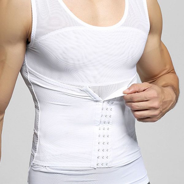 mens shapewear breathable mesh body shaper hook closure adjustable tummy control vest waist trainer slimming abdomen tank, Black;brown
mens shapewear breathable mesh body shaper hook closure adjustable tummy control vest waist trainer slimming abdomen tank, Black;brown