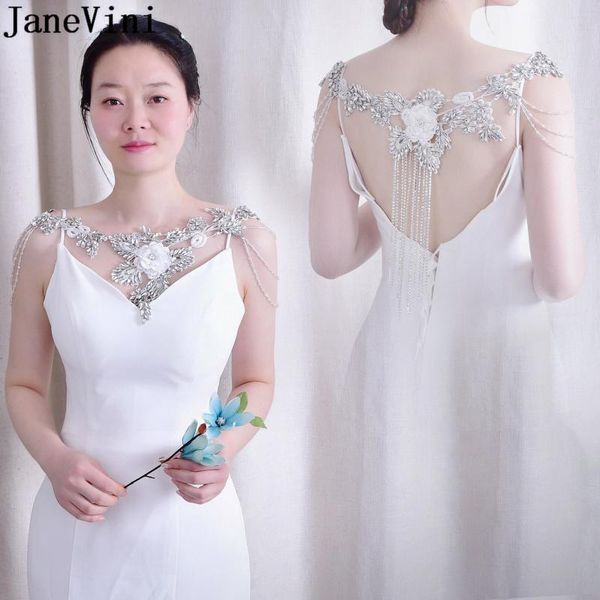 janevini luxury wedding jewelry long crystal necklace chain bridal shoulder strap wedding accessories beaded shoulder chains, Silver
janevini luxury wedding jewelry long crystal necklace chain bridal shoulder strap wedding accessories beaded shoulder chains, Silver