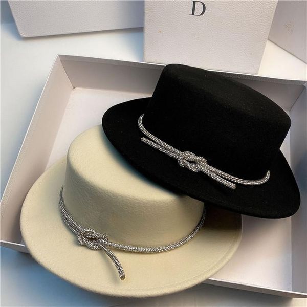 202012-shi autumn winter wool shiny drill rope lady fedoras cap women leisure panama jazz hat, Blue;gray
202012-shi autumn winter wool shiny drill rope lady fedoras cap women leisure panama jazz hat, Blue;gray