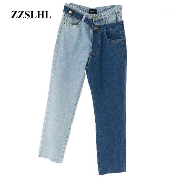 new spring 2020 fashion high waist patchwork hit color blue jeans straight denim pants women personality women1
new spring 2020 fashion high waist patchwork hit color blue jeans straight denim pants women personality women1