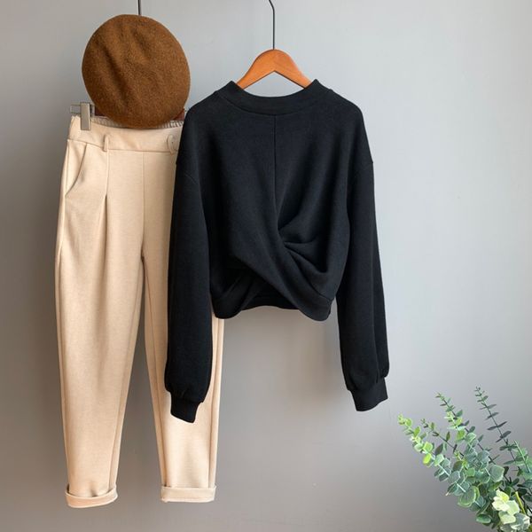 оранжевый zhi осень и зима новый сплошной цвет крест свитер женский пуловер пальто короткий coatspring пуловер с длинным рукавом корейский с, Black
оранжевый zhi осень и зима новый сплошной цвет крест свитер женский пуловер пальто короткий coatspring пуловер с длинным рукавом корейский с, Black