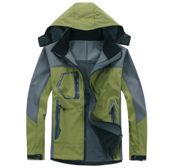 men waterproof breathable softshell jacket men outdoors sports coats ski hiking windproof winter outwear soft shell jackets sell, Black;brown
men waterproof breathable softshell jacket men outdoors sports coats ski hiking windproof winter outwear soft shell jackets sell, Black;brown