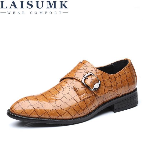 laisumk handmade men formal shoes luxury genuine leather oxford shoes pointed toe buckle strap flats wedding dress plus size 481, Black
laisumk handmade men formal shoes luxury genuine leather oxford shoes pointed toe buckle strap flats wedding dress plus size 481, Black