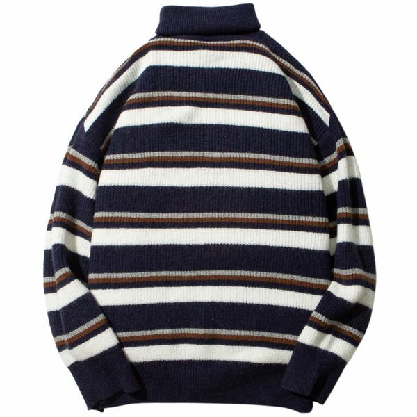 men's sweaters mens hip hop streetwear pullover turtleneck striped sweater harajuku cotton fashion autumn winter black white loose, White;black
men's sweaters mens hip hop streetwear pullover turtleneck striped sweater harajuku cotton fashion autumn winter black white loose, White;black