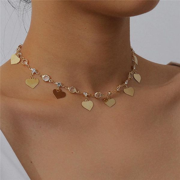 luokey 2020 new fashion choker necklace for women small tassel heart pendant necklace statement chocker collar jewelry wholesale, Golden;silver
luokey 2020 new fashion choker necklace for women small tassel heart pendant necklace statement chocker collar jewelry wholesale, Golden;silver