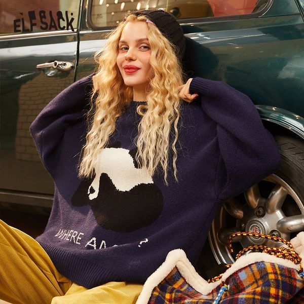 elfsack blue solid panda print korean knit women pullover sweaters winter orange long sleeve casual office ladies cute 201111, White;black
elfsack blue solid panda print korean knit women pullover sweaters winter orange long sleeve casual office ladies cute 201111, White;black