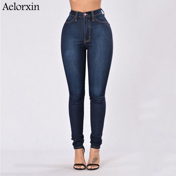 slim for skinny high woman blue denim pencil stretch waist women jeans pants calca feminina y200417
slim for skinny high woman blue denim pencil stretch waist women jeans pants calca feminina y200417