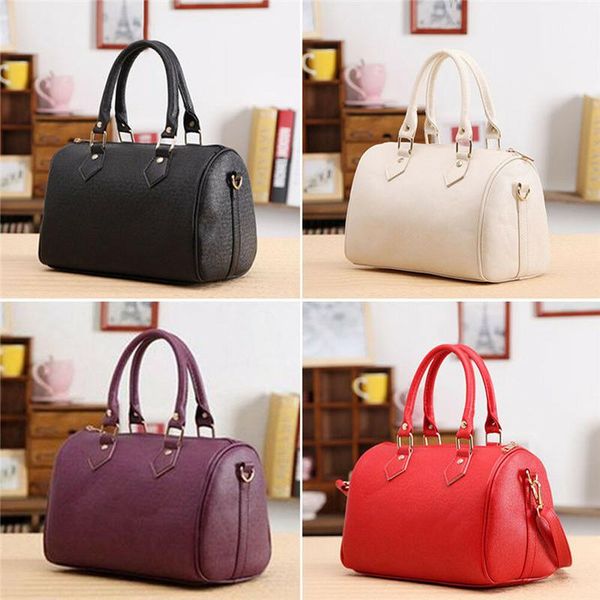 4 colors women solid leather handbag tote purse shoulder bag messenger satchel
4 colors women solid leather handbag tote purse shoulder bag messenger satchel