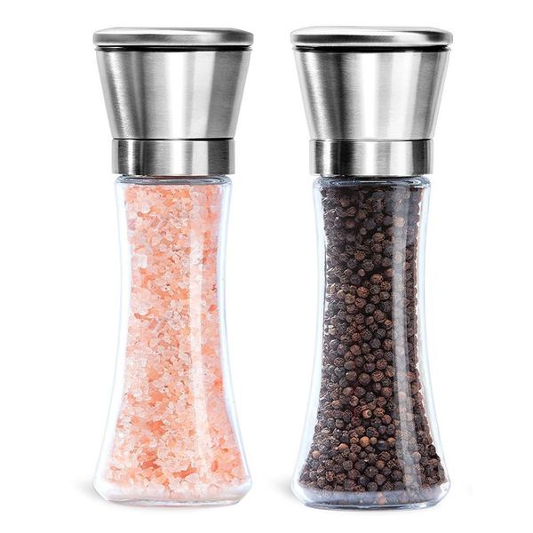 kitchen salt and pepper grinder 6oz stainless steel mill shakers easy to use fill mar 2020 stainless steel r15 wmtqsa bdesybag 
kitchen salt and pepper grinder 6oz stainless steel mill shakers easy to use fill mar 2020 stainless steel r15 wmtqsa bdesybag