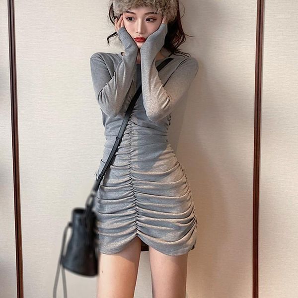 dresses ins high waist long sleeve sheath bodycorn night club party summer korean style dress1, Black;gray
dresses ins high waist long sleeve sheath bodycorn night club party summer korean style dress1, Black;gray
