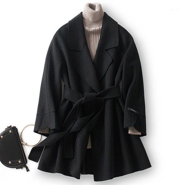 100% wool coat female jacket autumn winter jacket women clothes 2020 double side woolen coats korean overcoat my38031, Black
100% wool coat female jacket autumn winter jacket women clothes 2020 double side woolen coats korean overcoat my38031, Black