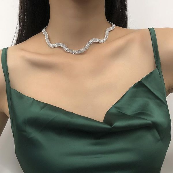 chokers phyanic crystal rhinestone choker necklace women wedding accessories chain punk gothic jewelry collier femme, Golden;silver 
chokers phyanic crystal rhinestone choker necklace women wedding accessories chain punk gothic jewelry collier femme, Golden;silver