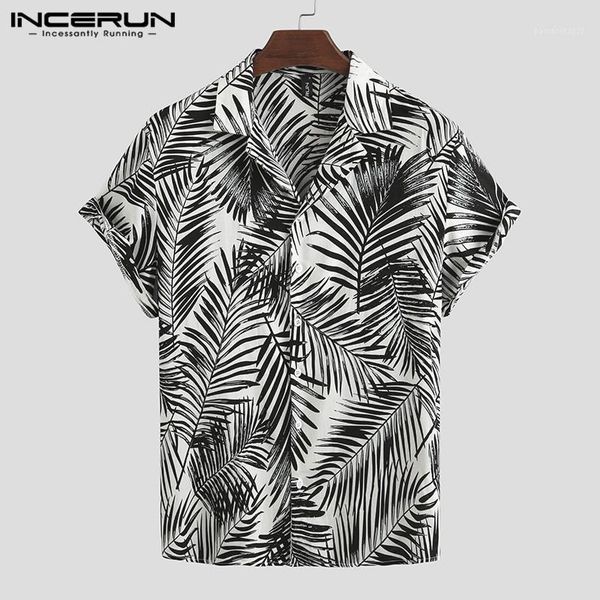 men's casual shirts incerun fashion men printed hawaiian shirt short sleeve 2021 vacation summer lapel brand beach streetwear blouse1, White;black
men's casual shirts incerun fashion men printed hawaiian shirt short sleeve 2021 vacation summer lapel brand beach streetwear blouse1, White;black