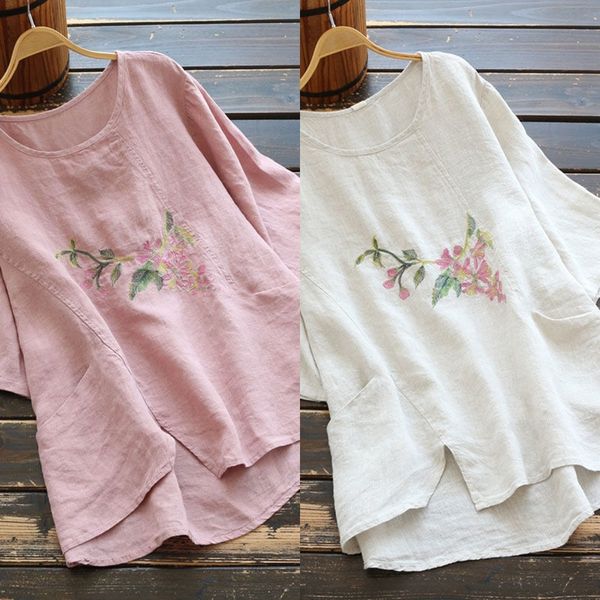 ters6 large t-shirt women's embroidery flower embroidery art loose new round neck summer with backing qvefc, White
ters6 large t-shirt women's embroidery flower embroidery art loose new round neck summer with backing qvefc, White